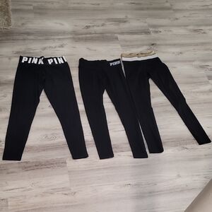 💞💞💞PINK Victoria's Secret Kids Black Leggings